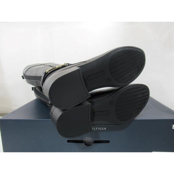 Tommy Hilfiger Size 8 Ionni Casual Tall Knee High Riding Boots Side Zip Black - Picture 7 of 8